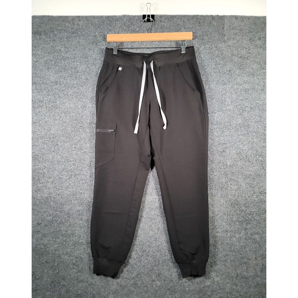 Figs Womens Scrub Pants Zamora Jogger Technical Collection Black Sz Small Petite